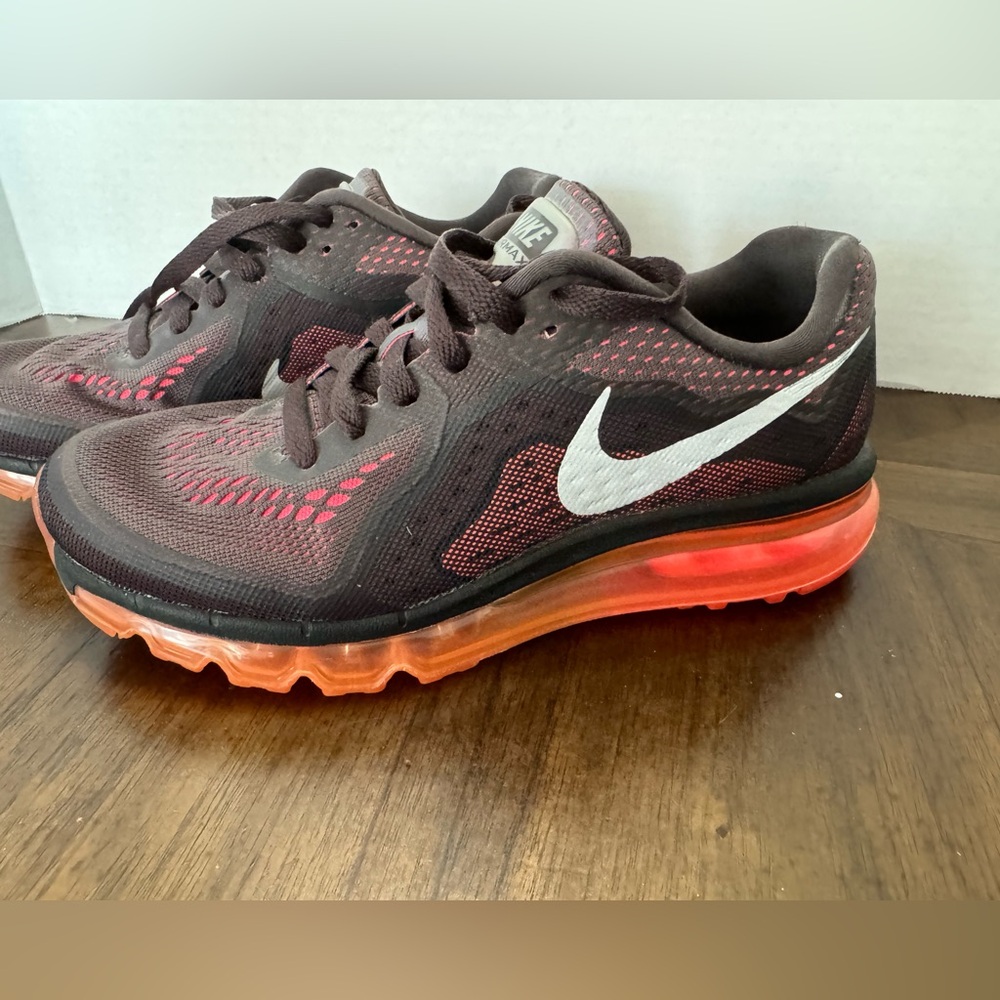 Nike Womens Air Max 2015 621078-200 8.0 Low Top Athletic Shoes Black Pink